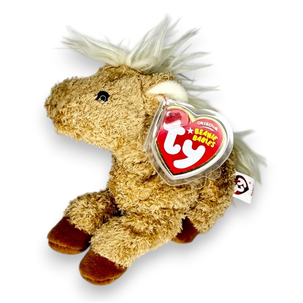 Barley the Horse | Shaggy Country Pony | Mint Heart Tag TY Beanie Baby